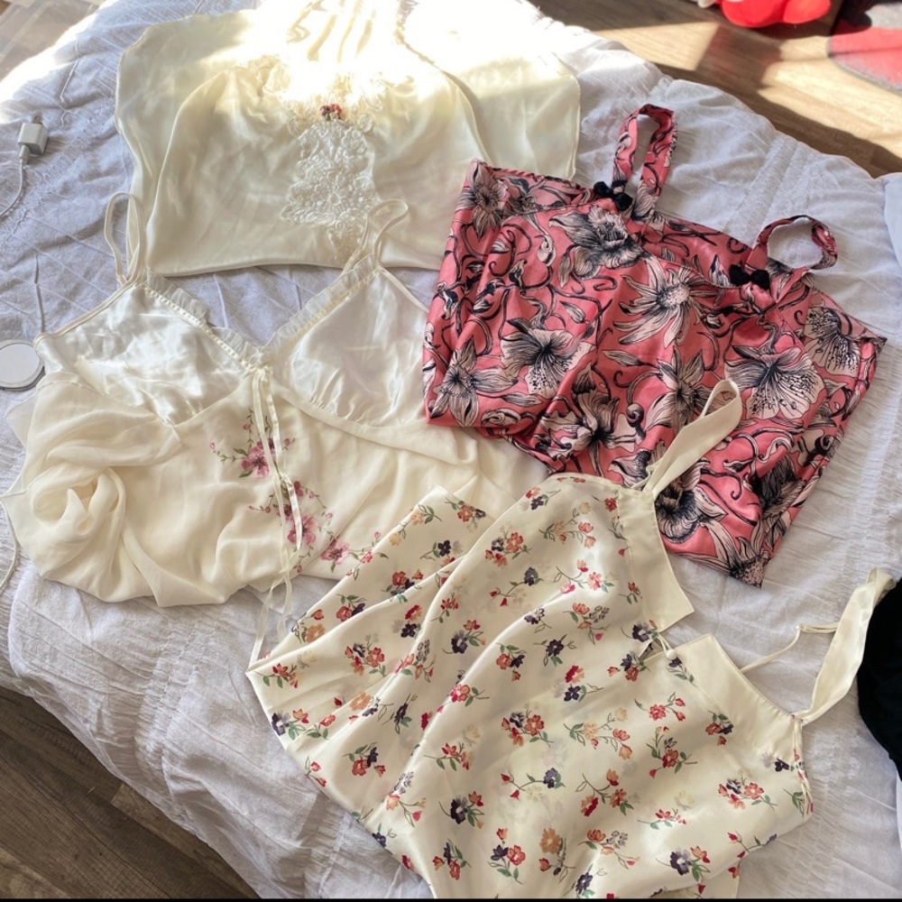 4 vintage slip dresses